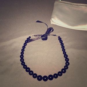 Black necklace with beads